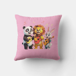 🎵 Cartoon Animal Music Party – Fun & Cute Musical Kussen