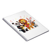 🎵 Cartoon Animal Music Party – Fun & Cute Musical Notitieboek (Rechterzijde)