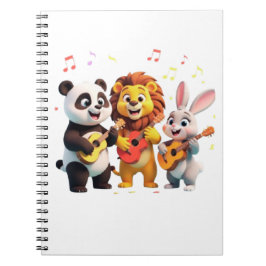 🎵 Cartoon Animal Music Party – Fun & Cute Musical Notitieboek