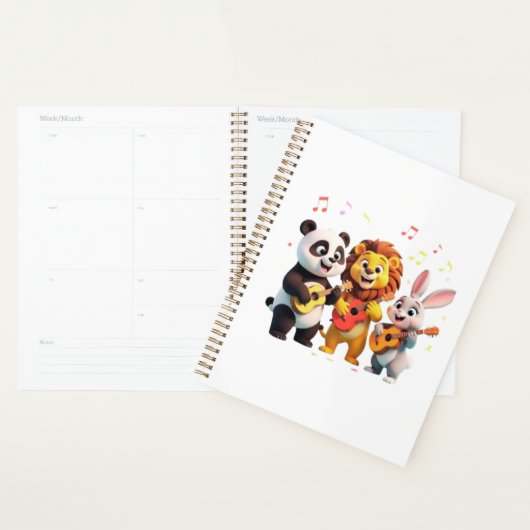 🎵 Cartoon Animal Music Party – Fun & Cute Musical Planner (Display)