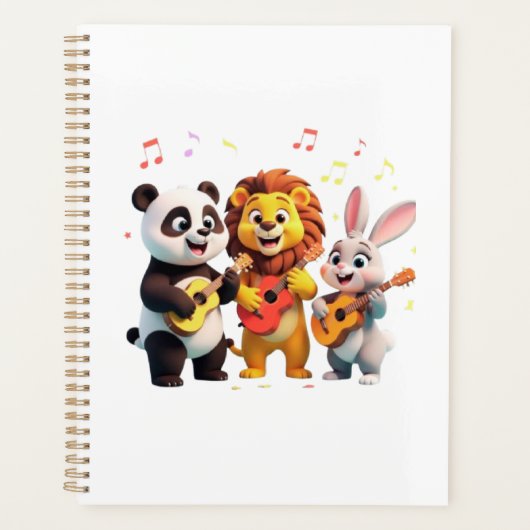 🎵 Cartoon Animal Music Party – Fun & Cute Musical Planner (Voorkant)