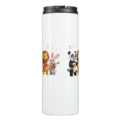 🎵 Cartoon Animal Music Party – Fun & Cute Musical Thermosbeker (Achterkant)