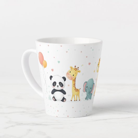 Cartoon Animal Parade in Pastel - Leuke Mok Design (Linkerhoek)