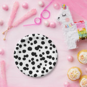 Cartoon Animal Texture Papieren Bordje (Feest)