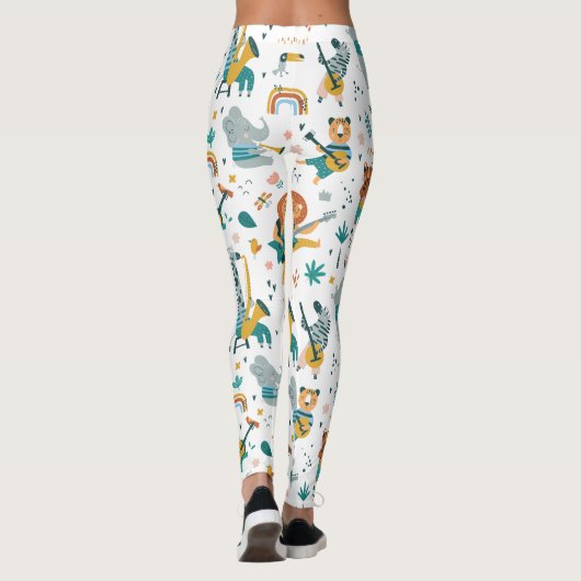 Cartoon Animals Band Leggings (Achterkant)
