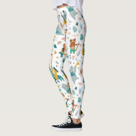 Cartoon Animals Band Leggings