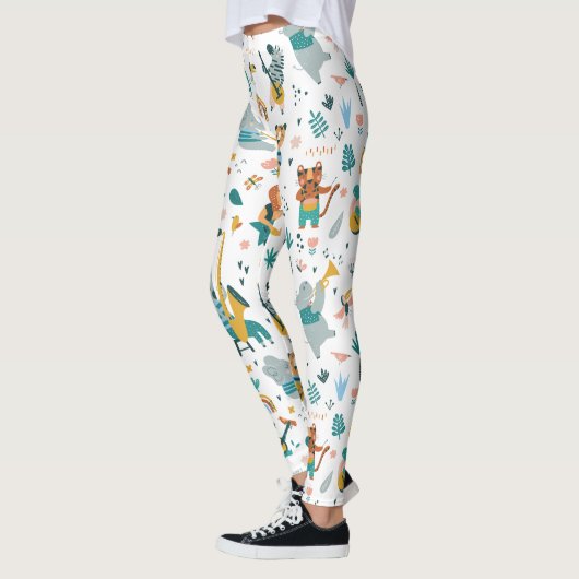 Cartoon Animals Band Leggings (Links)