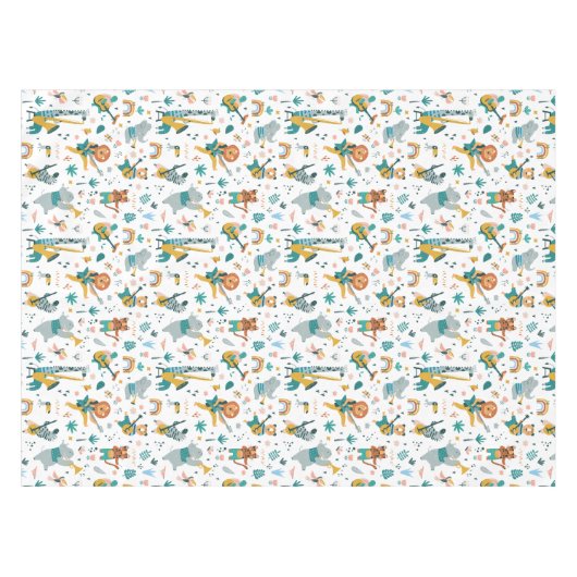 Cartoon Animals Band Tafelkleed (Voorkant (Horizontaal))