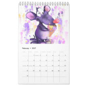 Cartoon Animals World - Grappig Tekenen - Kinderen Kalender (Feb 2027)