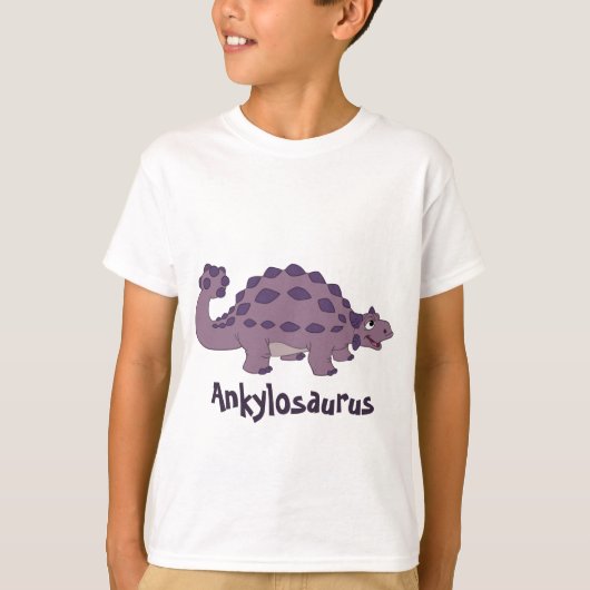 Cartoon Ankylosaurus T-shirt (Voorkant)