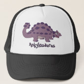 Cartoon Ankylosaurus Trucker Pet (Voorkant)