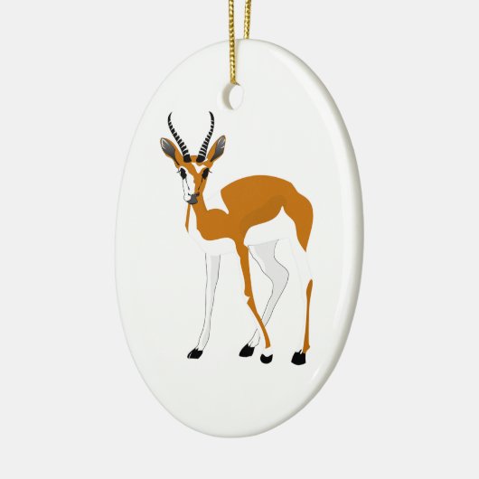 Cartoon Antelope Keramisch Ornament (Links)