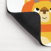 Cartoon Antlered Lion mousepad Muismat (Hoek)