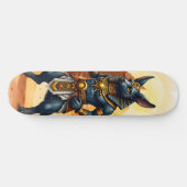 Cartoon Anubis, de Egyptische god van het hiernama Persoonlijk Skateboard (Horizontaal)