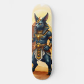Cartoon Anubis, de Egyptische god van het hiernama Persoonlijk Skateboard (Voorkant)