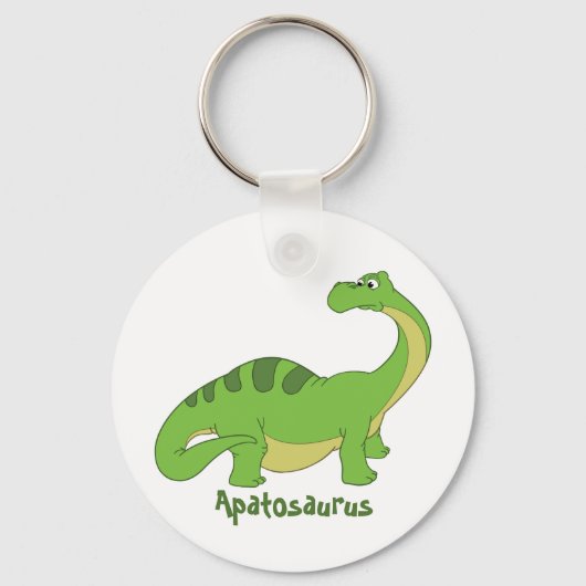 Cartoon Apatosaurus Sleutelhanger (Voorkant)