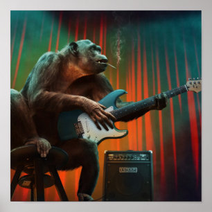 Cartoon Ape Poster