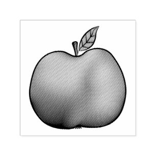 Cartoon Apple-vorm Zelfinktende Stempel