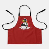Cartoon Apron voor glimlachende keizer pinguïn Schort (Voorkant)