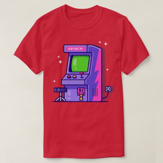 Cartoon Arcade Machine T-shirt (Design voorkant)