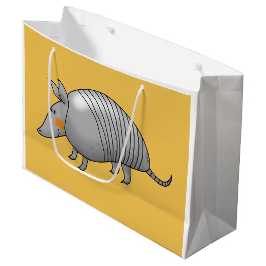 cartoon armadillo large cadeautasje (Voorkant Gekanteld)
