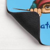 Cartoon Art Graphic Eye Peer Peking Spy Lurk Man Muismat (Hoek)