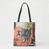 Cartoon "Art of Mind Reading" Canvas tas (Voorkant)