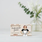Cartoon Artisanal Jams Visitekaartje (Staand voorkant)