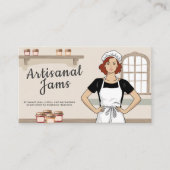 Cartoon Artisanal Jams Visitekaartje (Voorkant)