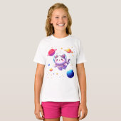cartoon Astro Cat T-shirt (Voorkant volledig)