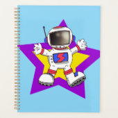 Cartoon Astronaut in Star Design Planner (Voorkant)