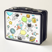 Cartoon Astronaut Space Rockets Boy (Achterkant)