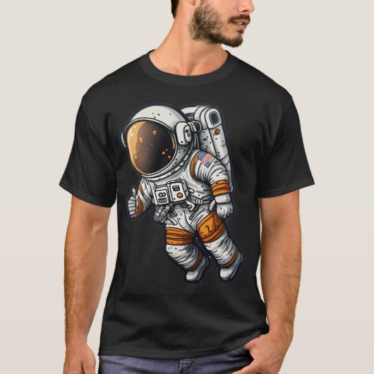 Cartoon Astronaut T-shirt (Voorkant)