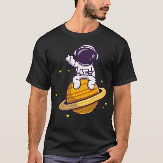 Cartoon Astronaut T-shirt (Voorkant)