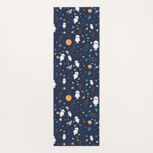 cartoon astronauten yogamat (Achterkant)