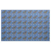 Cartoon Australian Cattle Dog (blauw) Stof (Fat Quarter)