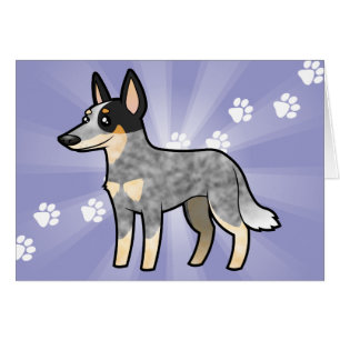 Cartoon Australian Cattle Dog/Kelpie
