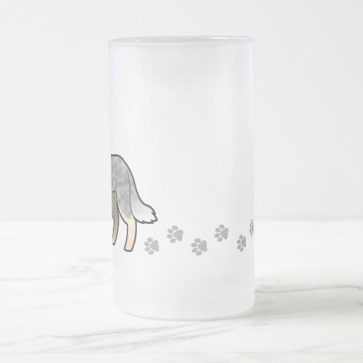 Cartoon Australian Cattle Dog/Kelpie Matglas Bierpul (Center)