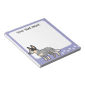Cartoon Australian Cattle Dog/Kelpie Notitieblok (Schuin)