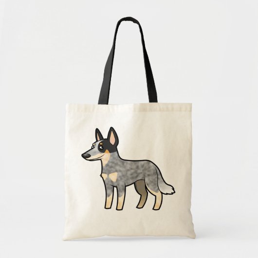 Cartoon Australian Cattle Dog/Kelpie Tote Bag (Voorkant)