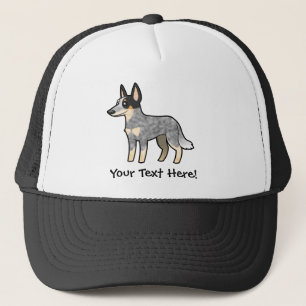 Cartoon Australian Cattle Dog/Kelpie Trucker Pet