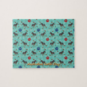 Cartoon Australian Cattle Dog Legpuzzel
