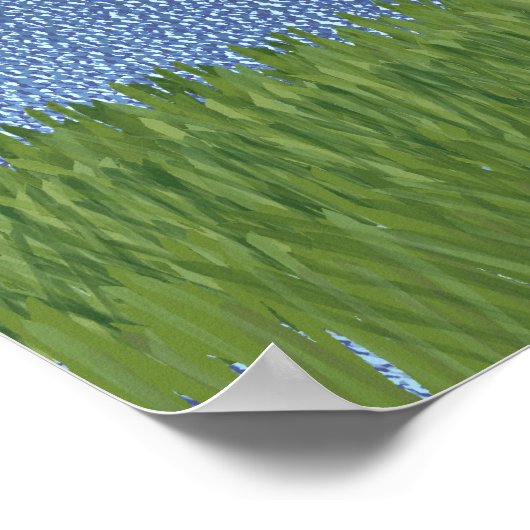 Cartoon Australian Cattle Dog Poster (Hoek)