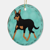 Cartoon Australian Kelpie Trotting 2 Keramisch Ornament (Links)
