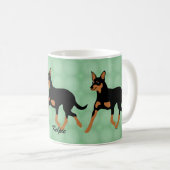 Cartoon Australian Kelpie Trotting 2 Koffiemok (Voorkant rechts)