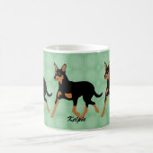 Cartoon Australian Kelpie Trotting 2 Koffiemok (Center)
