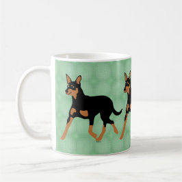 Cartoon Australian Kelpie Trotting 2 Koffiemok