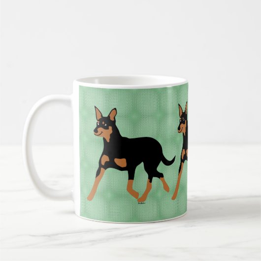 Cartoon Australian Kelpie Trotting 2 Koffiemok (Links)