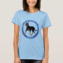 Cartoon Australian Kelpie Trotting 2 T-shirt
