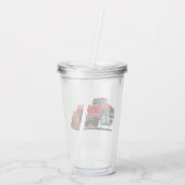 Cartoon auto acryl drinkbeker (Achterkant)